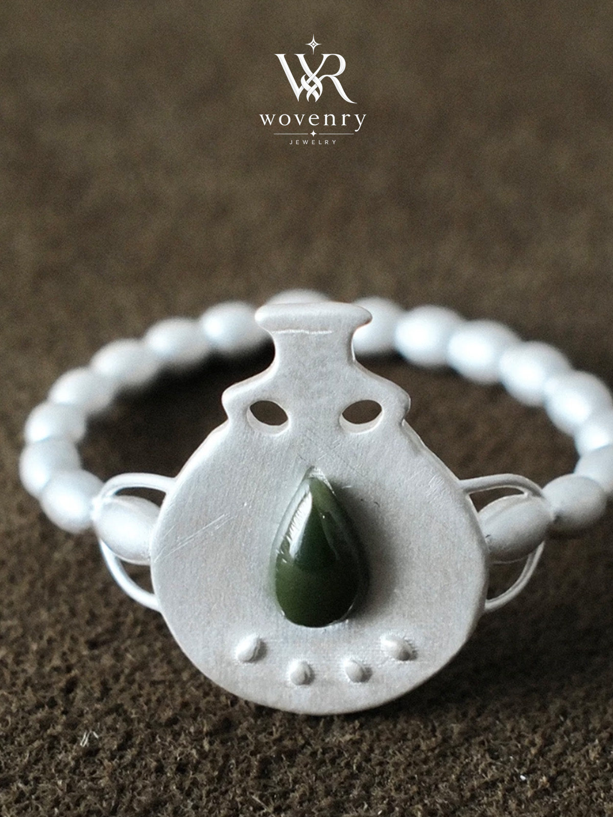 Silver Flask Heritage Ring
