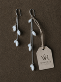 Ivory Jade Abstract Drop Earrings