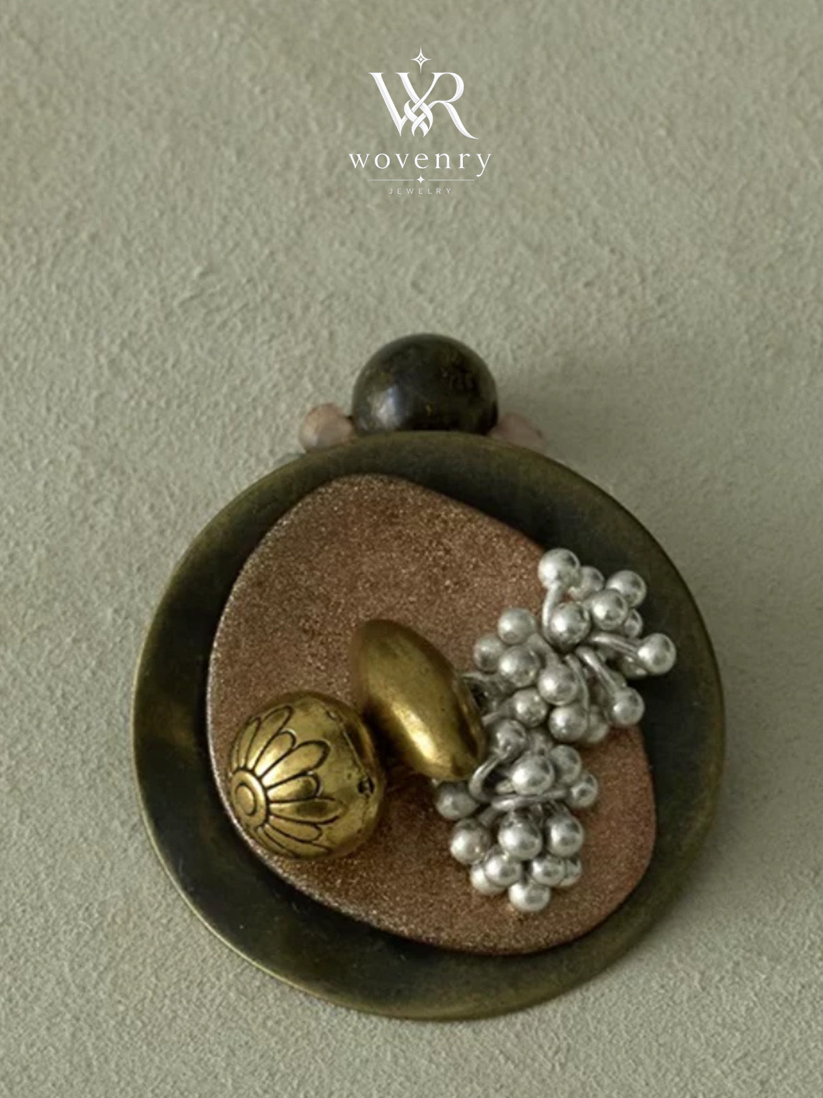 Ocean Shell Mosaic Ring
