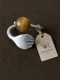 Golden Tiger Artisan Wrap Ring