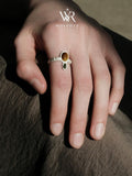 Celestial Gem Teardrop Ring