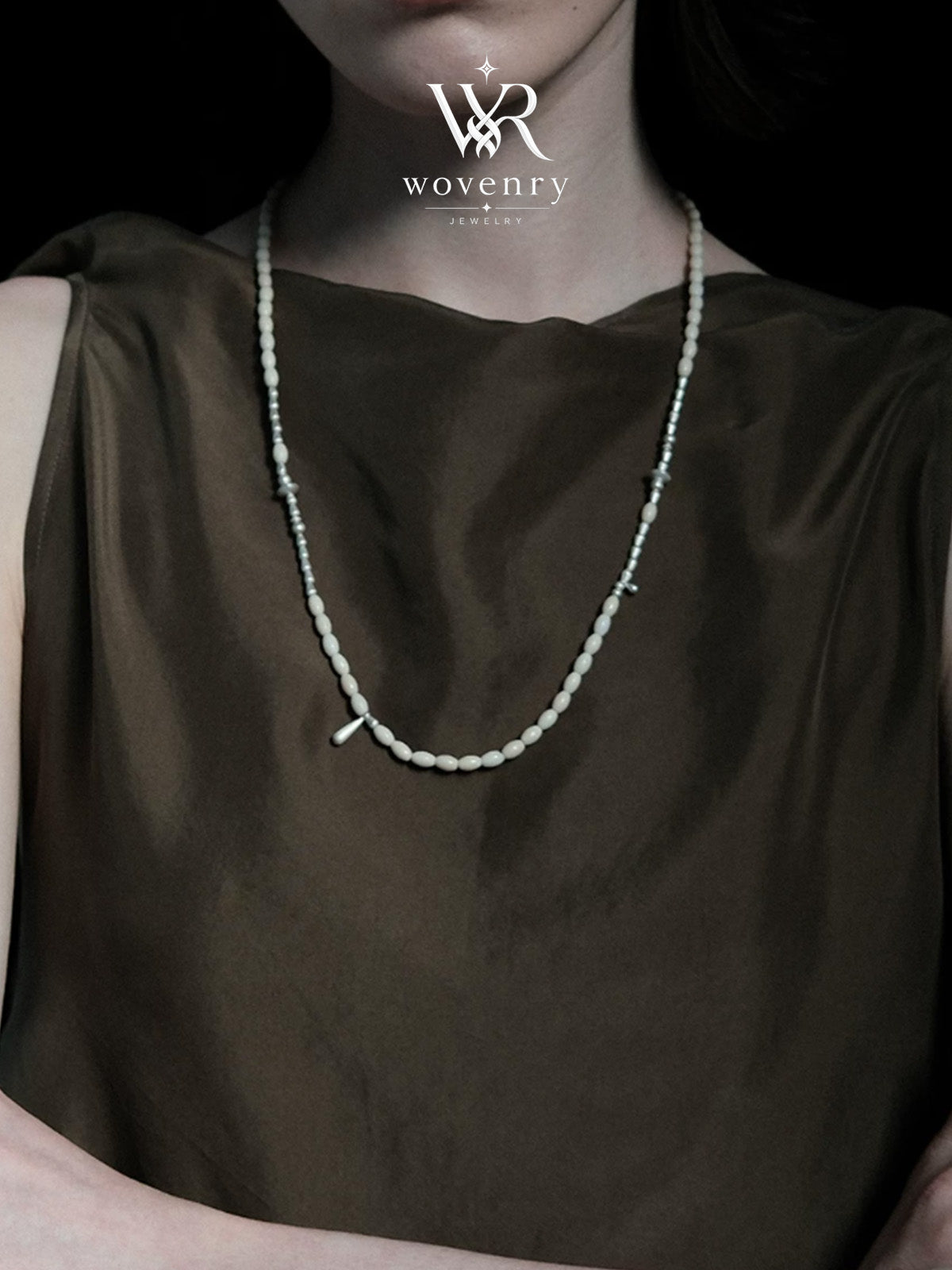 Ancient Fossil Beaded Necklace