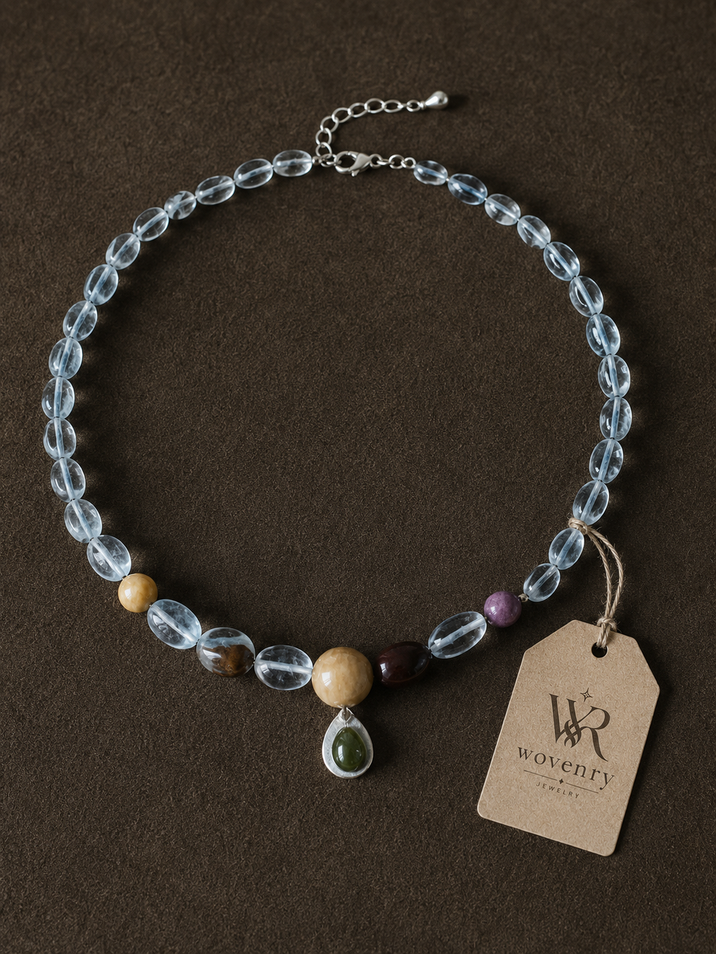 Crystal Opal Beaded Necklace