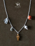 Figurine Gemstone Charm Necklace