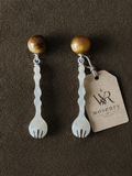 Golden Aventurine Fork Earrings