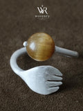 Golden Tiger Artisan Wrap Ring