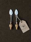 Sculpted Figure Sterling Studs