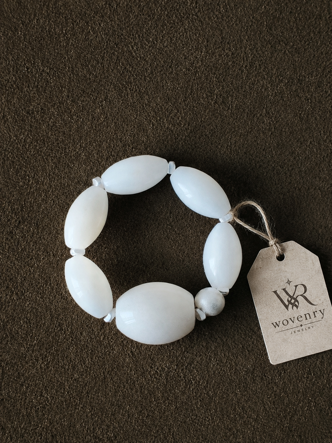 Moonstone Whisper Beaded Ring