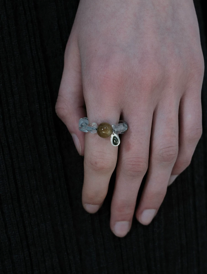 Ethereal Dewdrop Crystal Ring