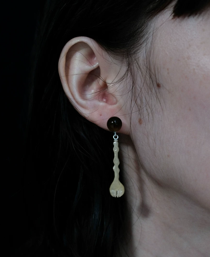 Golden Aventurine Fork Earrings