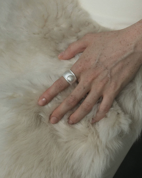 Asymmetry Tide Silver Ring