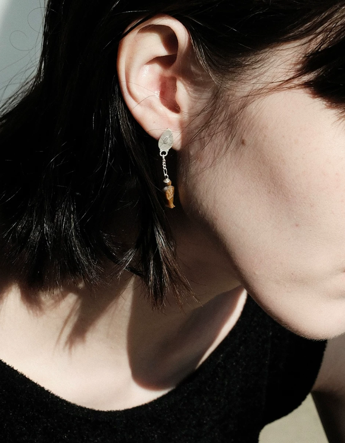 Sculpted Figure Sterling Studs