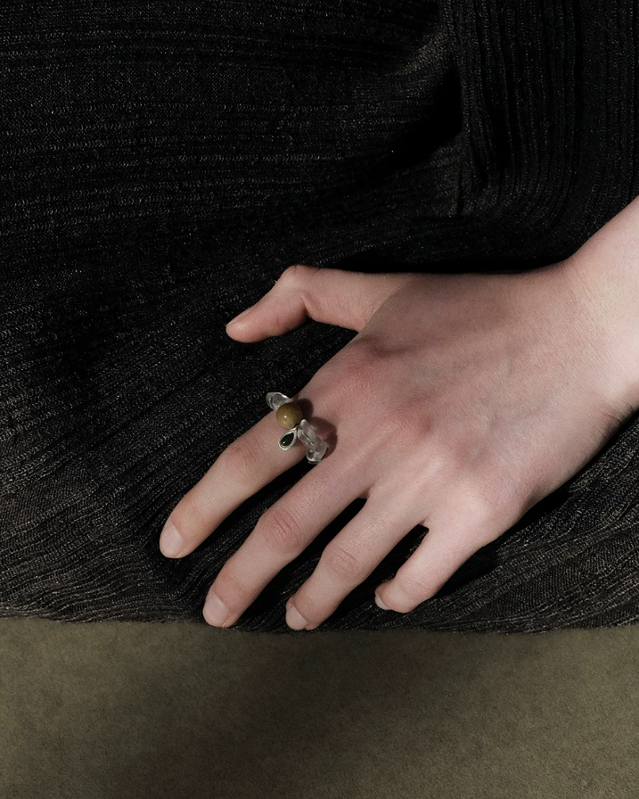 Ethereal Dewdrop Crystal Ring