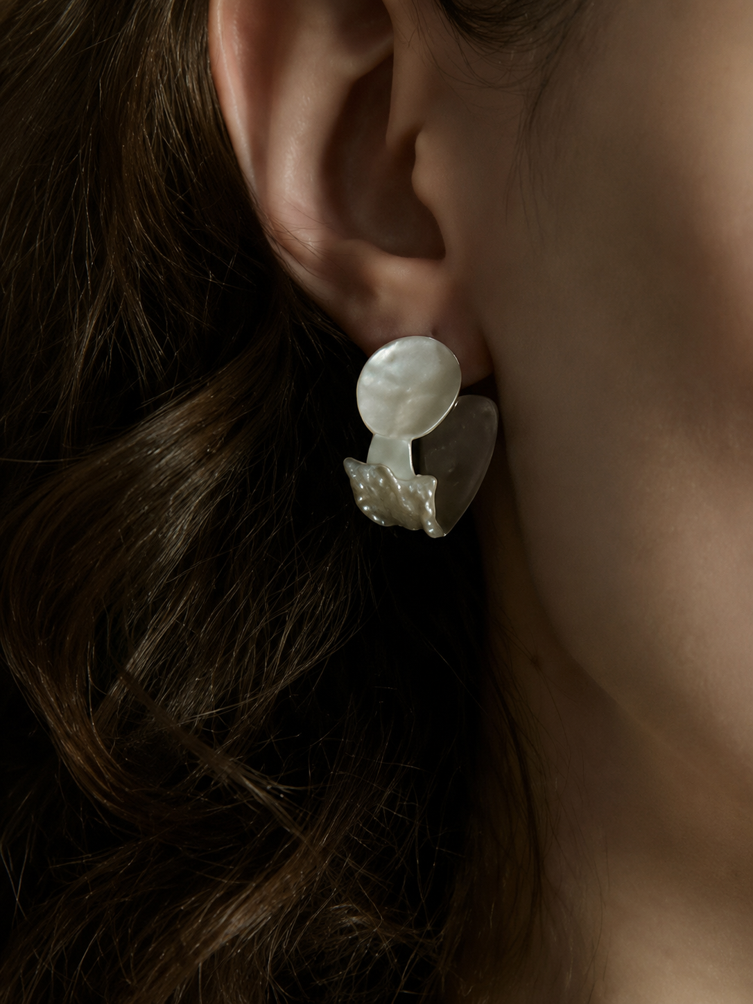 Luna Spoon Frosted Earrings