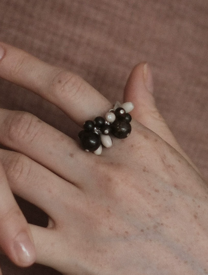 Wild Seed Sterling Bead Ring