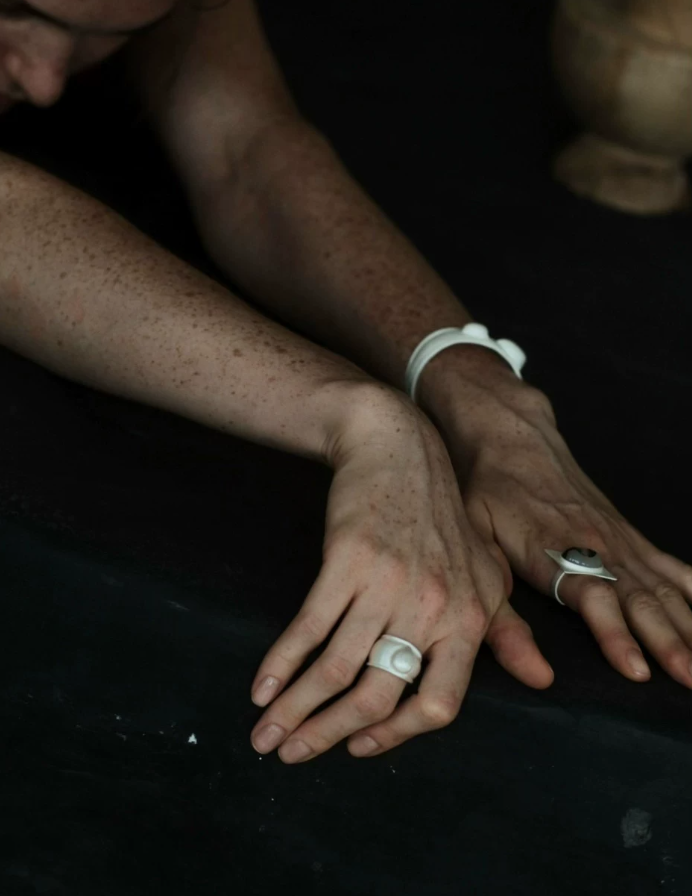 Asymmetry Tide Silver Ring
