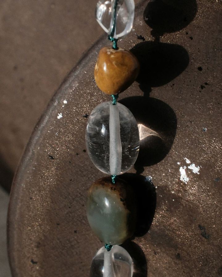 Crystal Opal Beaded Necklace